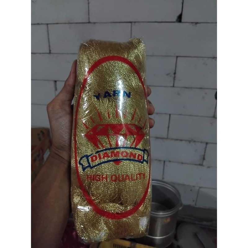 benang songket palembang asli DIAMON silver emas