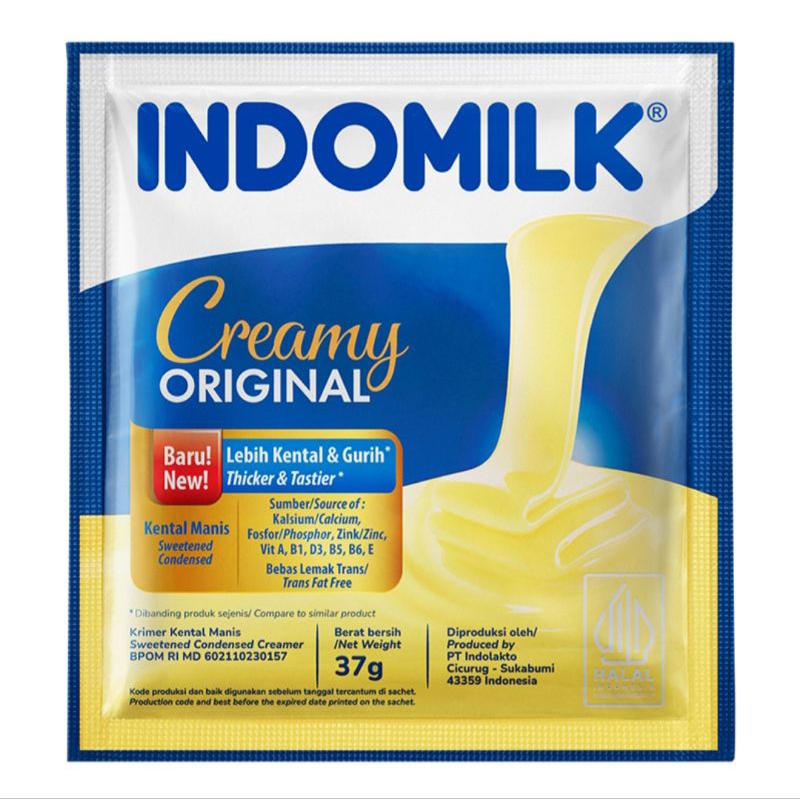 

INDOMILK Krimer Kental Manis Putih 6 x 37 g
