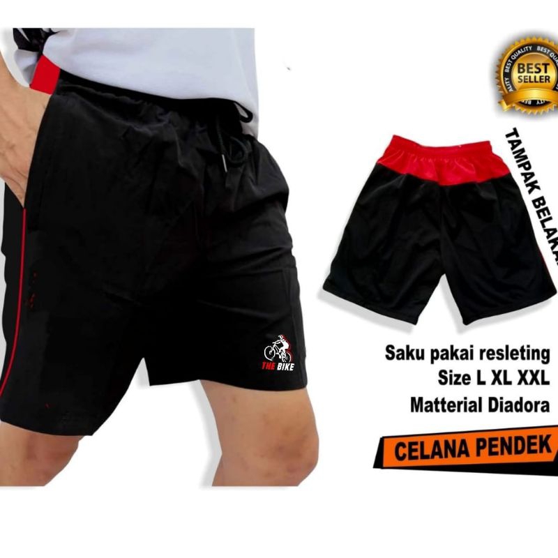 Celana Pendek Pria Celana Olahraga Sepeda Gowes Unisex Pria Wanita