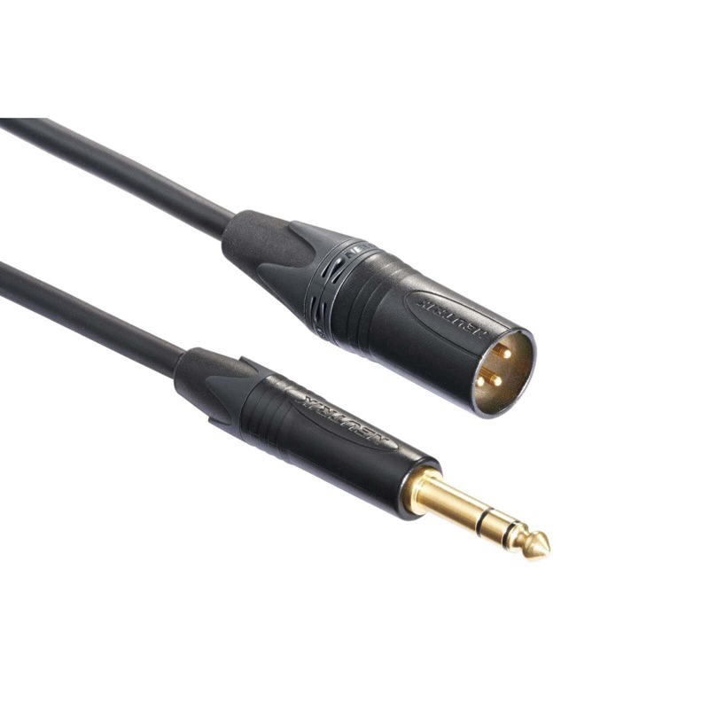 jack trs to xlr male 7,5meter mogami gold Neutrik original