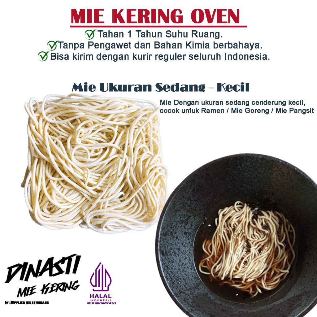 

Mie kering Oven Ukuran Kecil / Mie Kering Ramen / Mie Kering Yamien / Mie yamien / Mie Ramen / Mie Chilli Oil / Mie Sehat