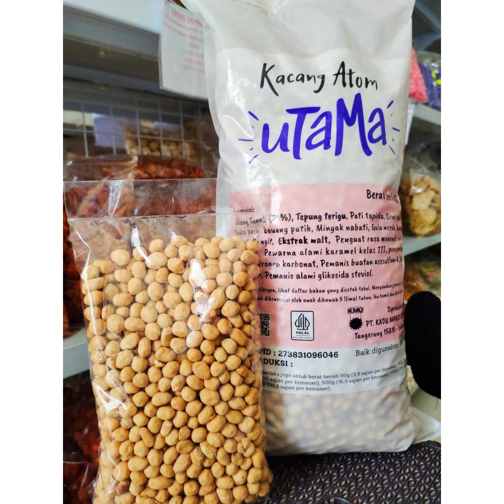 

Kacang Atom Utama 250g dan 500g