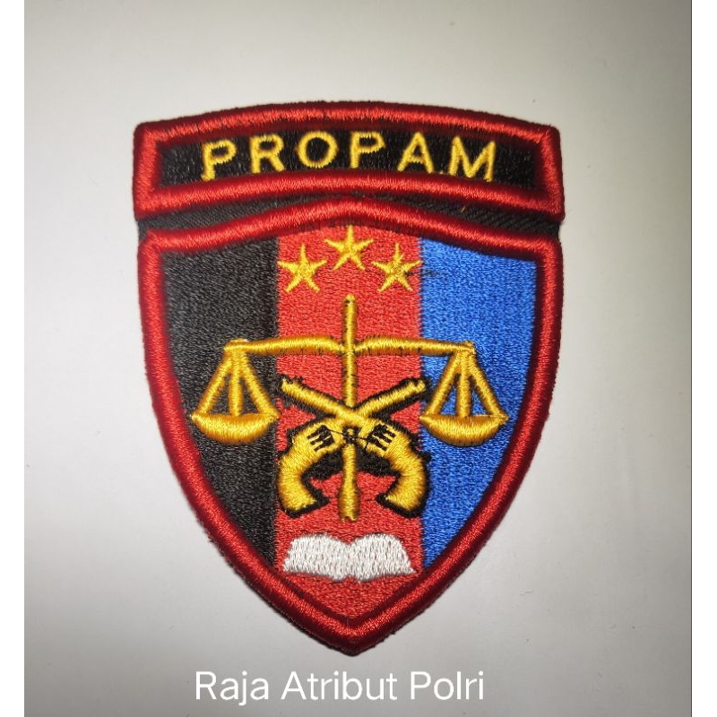 BORDIR LOGO PROPAM POLRI TIMBUL