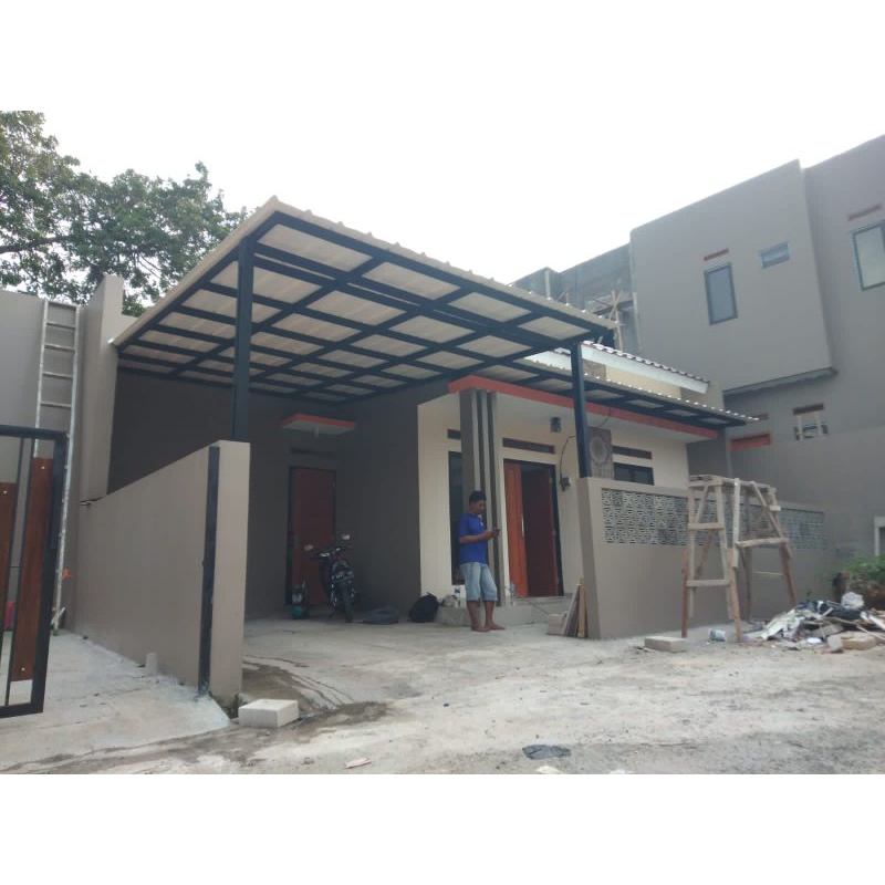 CANOPY RANGKA BAJA ATAP ALDERON RS