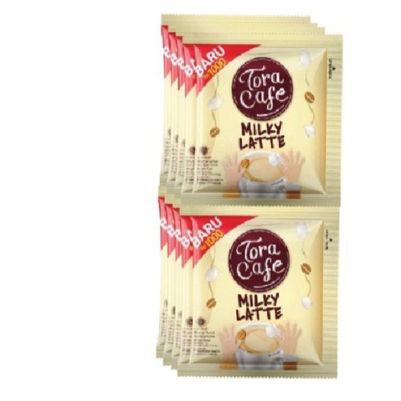 

toracafe milky latte renceng isi 10 pc