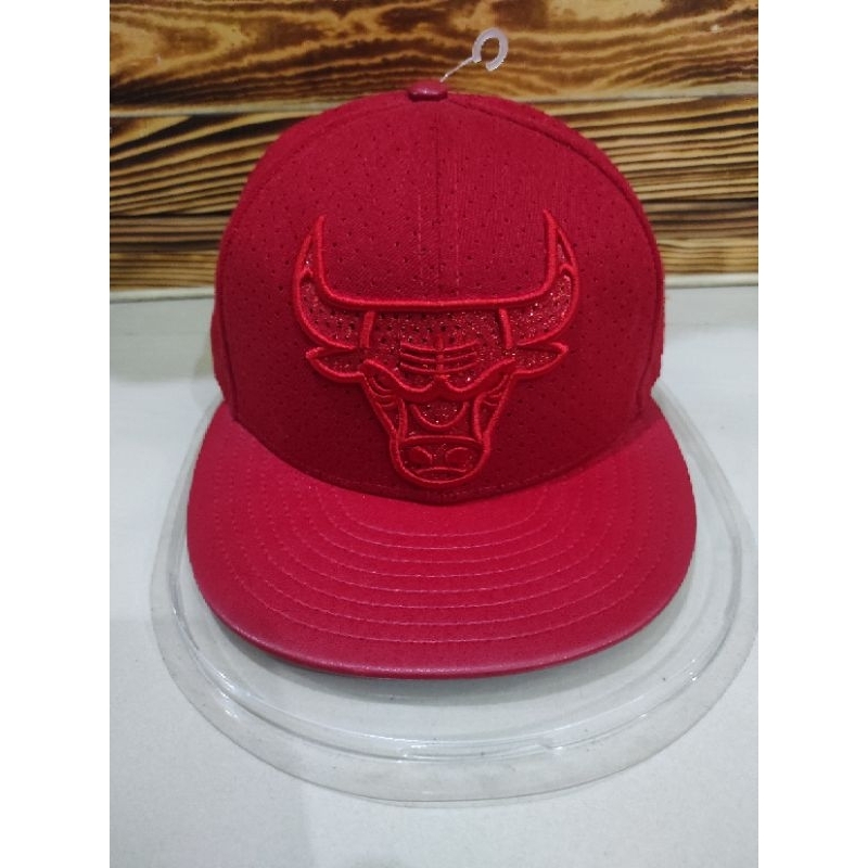 Topi Snapback NBA Chicago Bulls X New Era Big Logo (Rare Exclusive Gear) Original Amerika