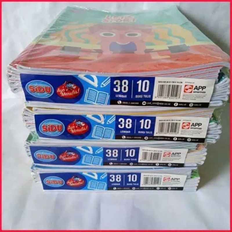 

Promo Buku tulis sidu isi 38 lembar 1 pack isi 10 Buku