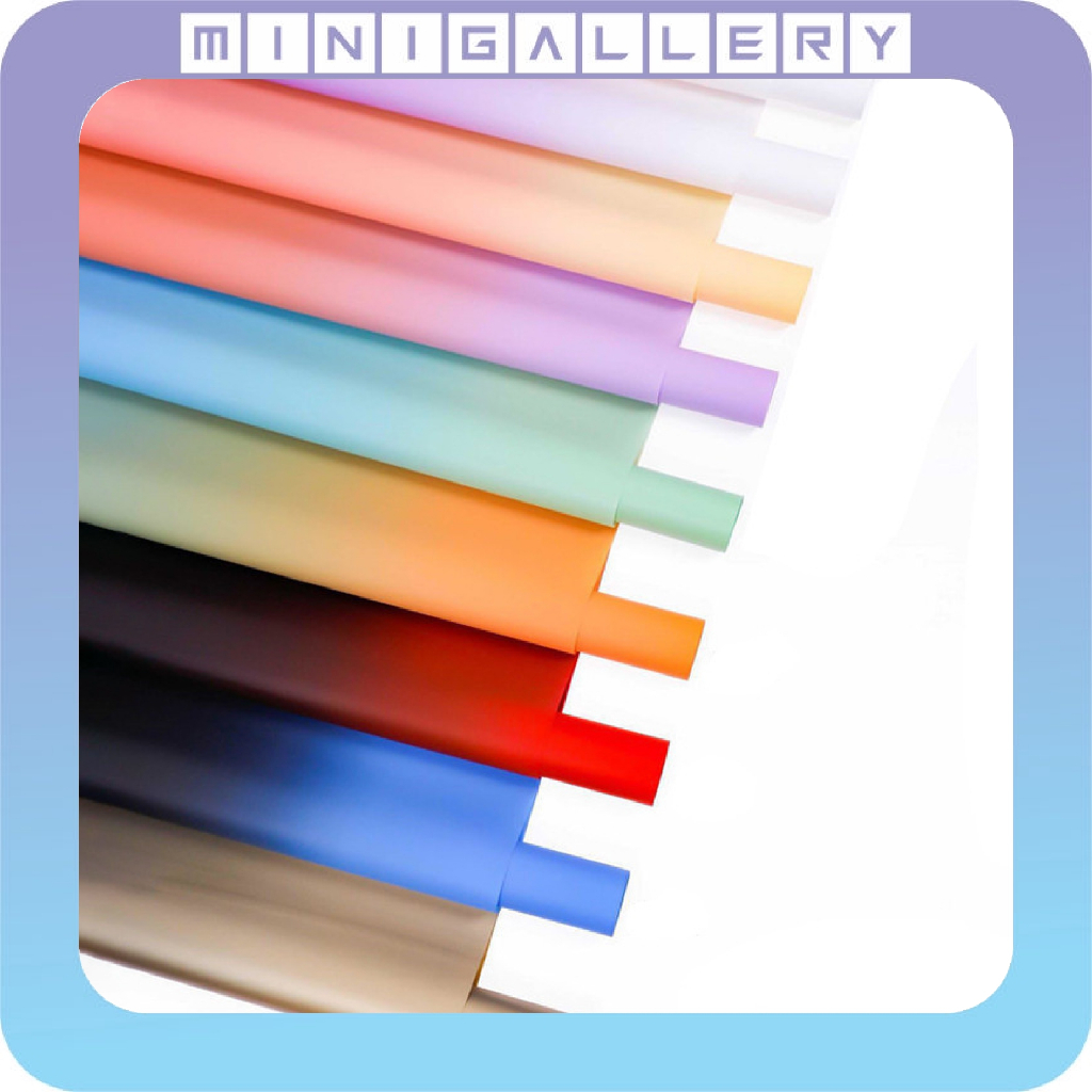 

20 Lembar Flower Wrapping Gradient Color Cellophane Waterproof Kertas Buket Bunga Wrap KB6201