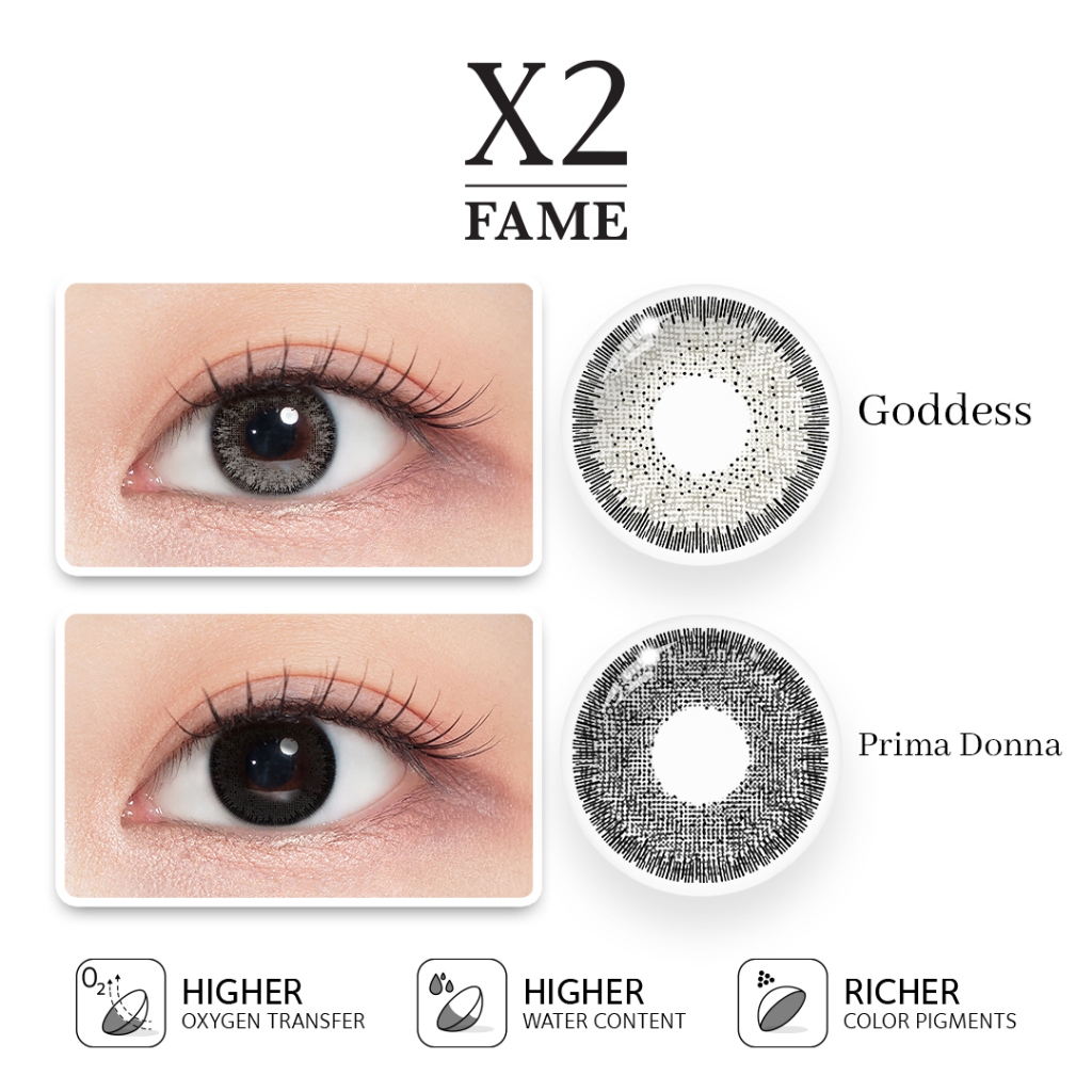 X2 FAME - Goddes | Prima donna | Softlens X2 | Softlens Minus | Soflens Wedding | Softlens Hitam