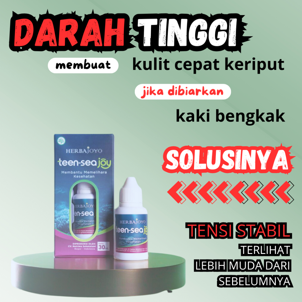 

Hipertensi & awet muda, teen-sea Joy herbal alami darah tinggi.