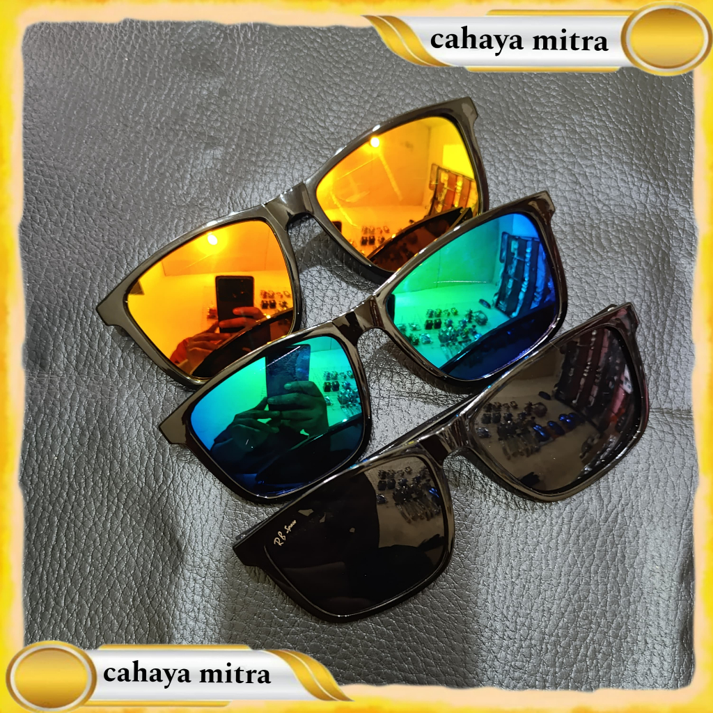 KACAMATA WARNA CASUAL KACAMATA PRIA HITAM NS114PRV KACAMATA RB SPACE