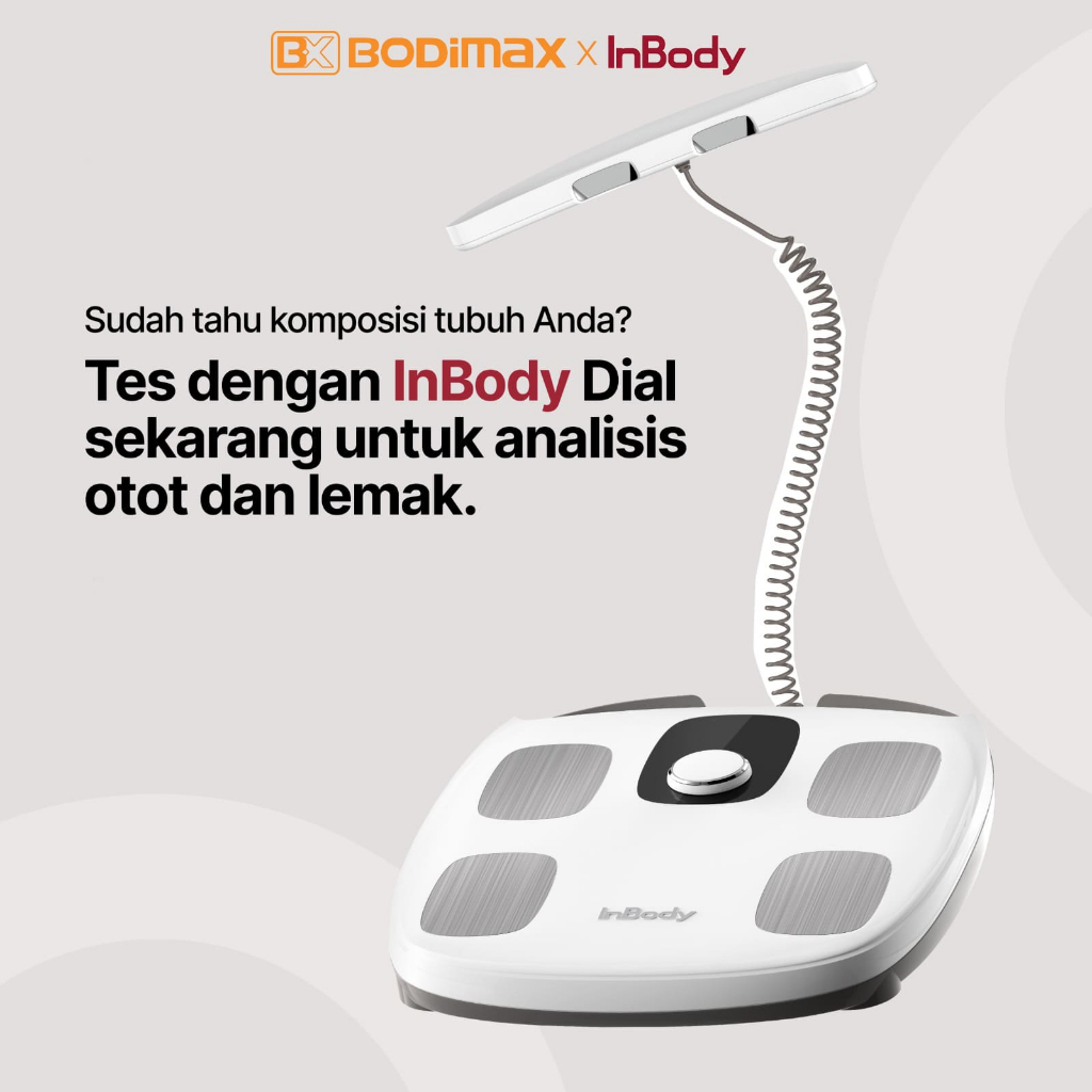 Bodimax x InBody Dial H30 Timbangan Badan Digital Pengukur Body Scale 150 kg Akurat dengan Teknologi DSM-BIA