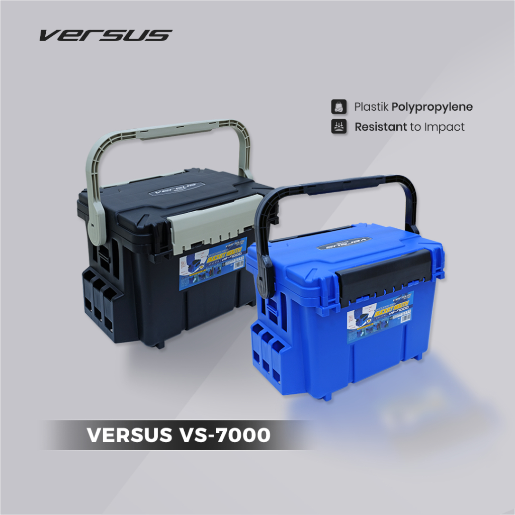 Kotak Pancing Versus 7000 Plastik Polypropylene Multifungsi Tackle Box Besar Fishing Box Organizer d