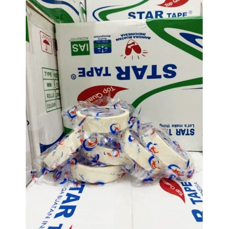 

Lakban Kertas 24mm 11M Startape