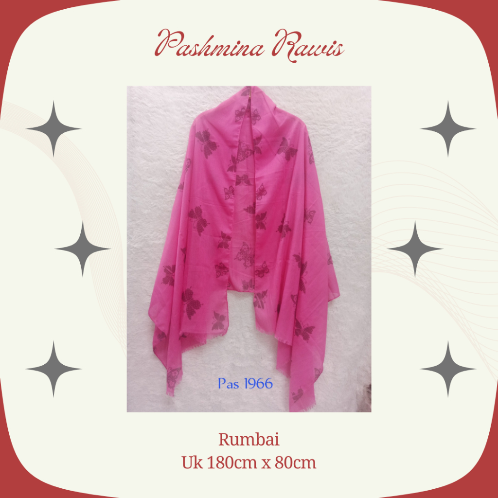 Pashmina Ceruty Diamond Rawis/Pashmina Ceruty Pita/Pashmina Kulit Jeruk Jahit Double/Pashmina Motif