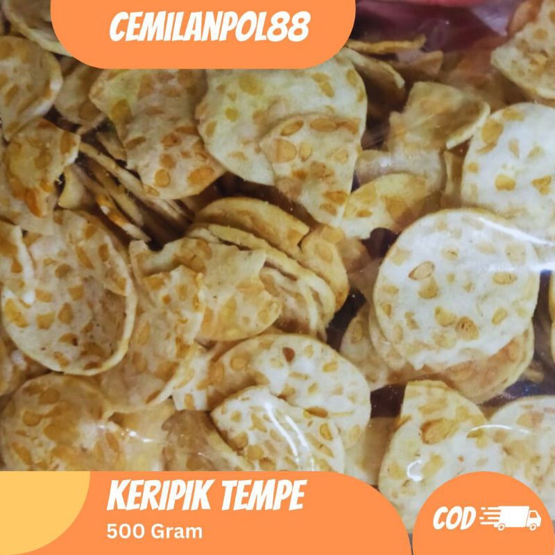 

KERIPIK TEMPE 500 GRAM | CEMILAN GURIH DAN RENYAH | CEMILANPOL88