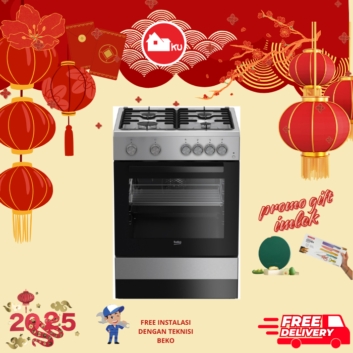 Beko Freestanding Cooker FSGT61121DXMCS - Beko FSGT 61121 DXMCS