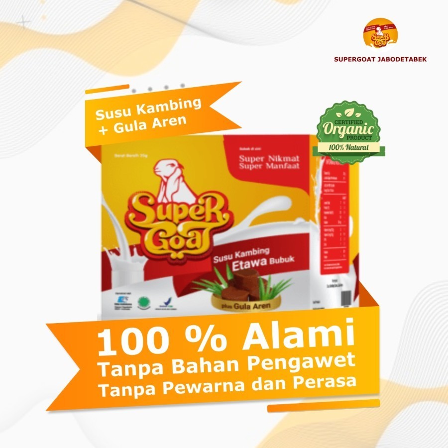 

susu etawa plus gula aren SUPERGOAT isi 10sachet