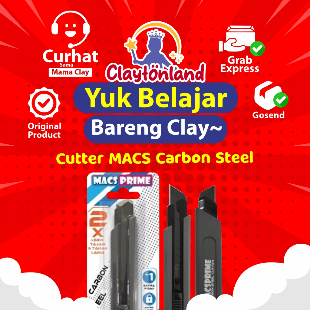 

Cutter MACS Carbon Steel Cutter / Cutter Besar (1pcs)