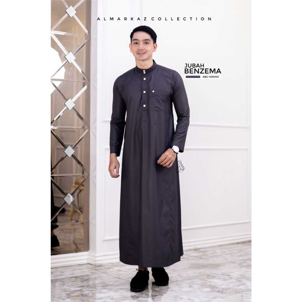 JUBAH BENZEMA BAHAN SPOND SUPER ALMARKAZ