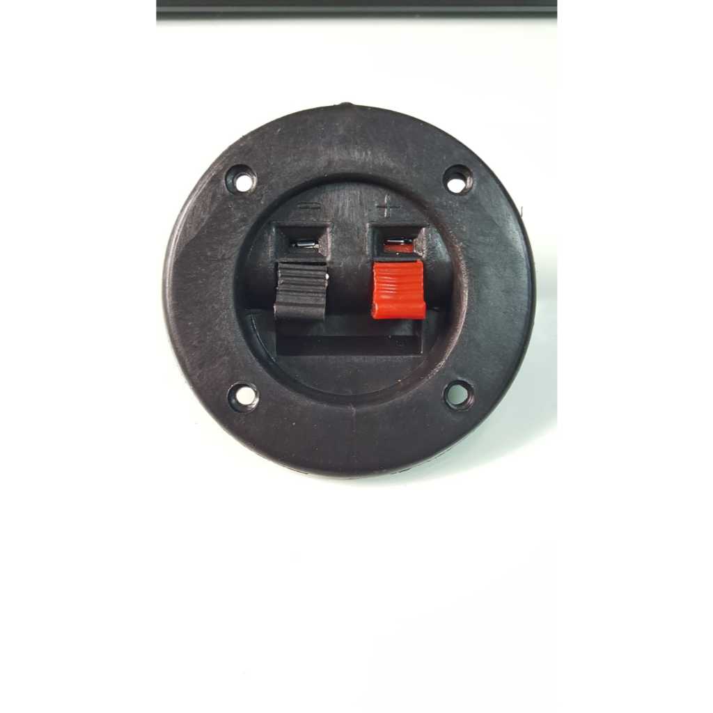 JR 6257 Terminal Jepit 2 Pin Bulat Terminal Speaker Bulat 2 Pin Terminal Box Speaker Japit Bulat 2 P