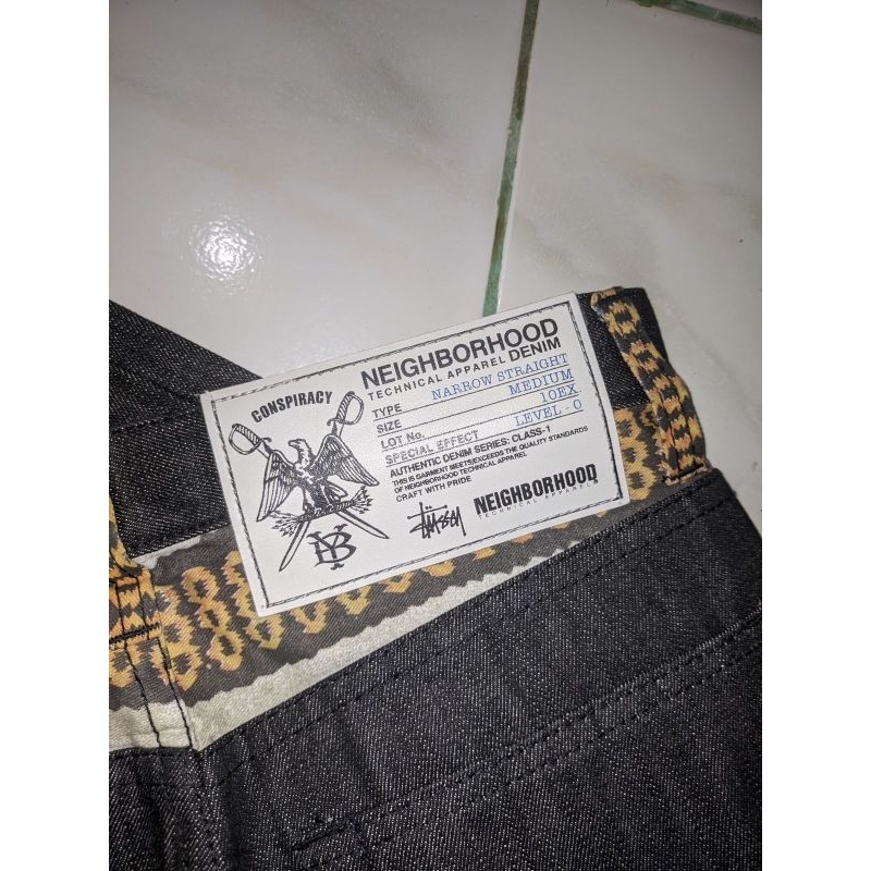 Stussy x neighborhood denim jeans selvedge