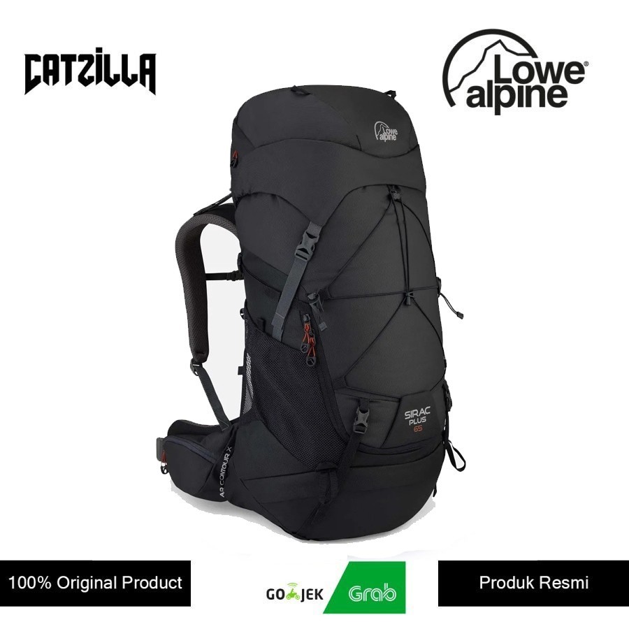 Tas Gunung Carrier Lowe Alpine Sirac Plus 65 Backpack - Ebony