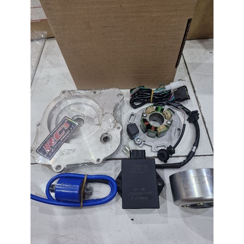 Magnet yz pengapian RC3 RC 3 yamaha jupiter Z Vega R Cripton.Komplit set dudukan plandes plenes Lamp