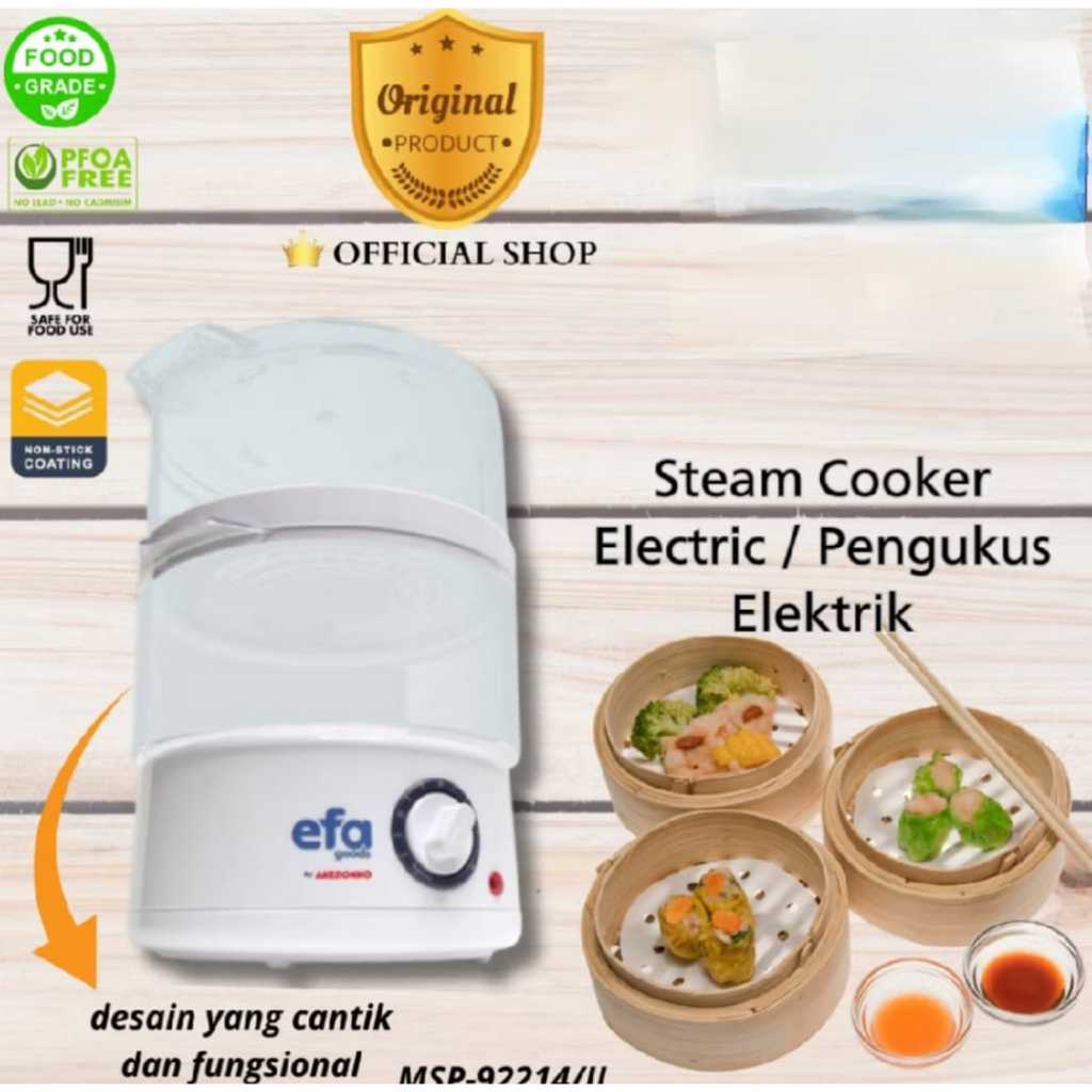 OMG - KUKUSAN ELEKTRIK 2 SUSUN - STEAMER ELECTRIC - PANCI SOMAY - PANCI KUKUS - PANCI LISTRIK