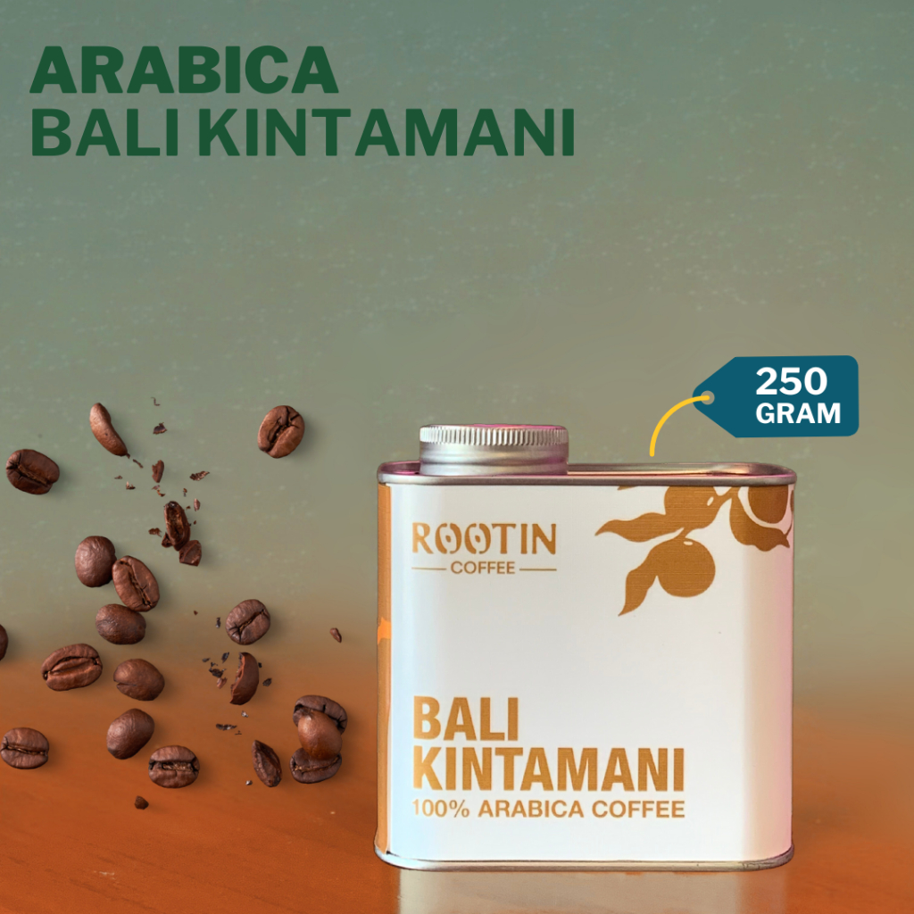 

Kopi Arabika Bali Kintamani 100% Arabica Roasted Beans - 250 Gram Tin Edition