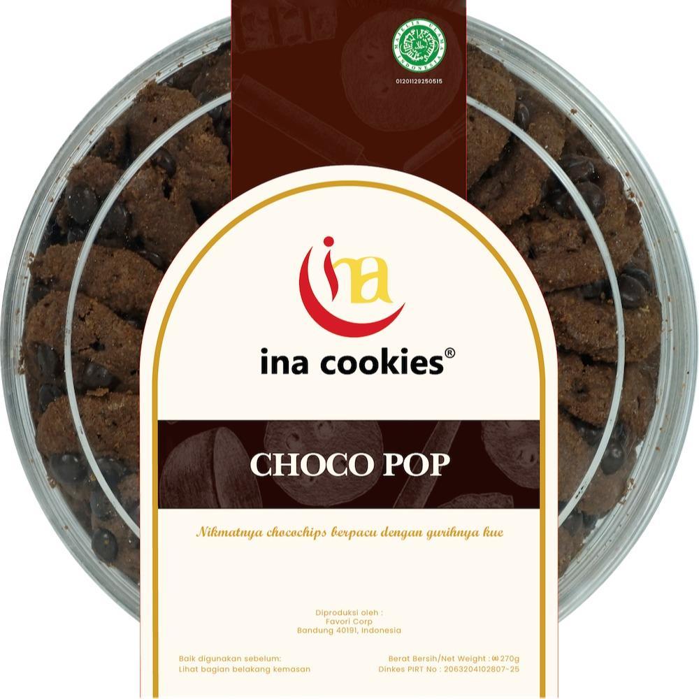 

Choco Pop - Kue Kering Premium Toples Reguler by Ina Cookies (RAPUH)