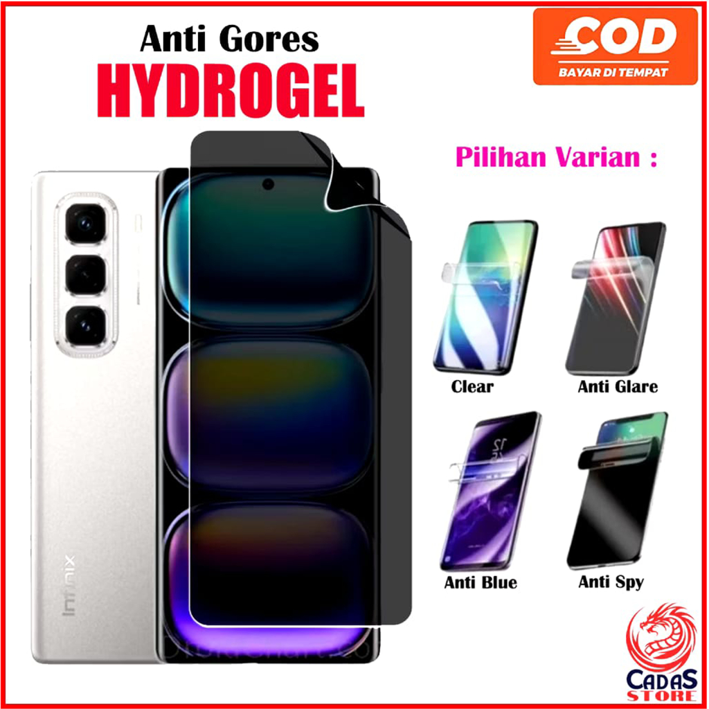 Anti Gores Hydrogel to INFINIX NOTE 12 2023 NOTE 12 NFC NOTE 12 Screen Protector Jelly