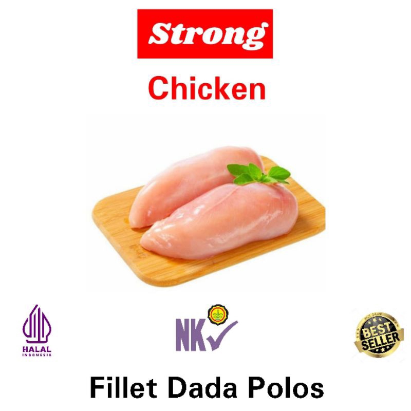 

[TERMURAH] Boneless Fillet Dada Ayam Tanpa Kulit 1Kg