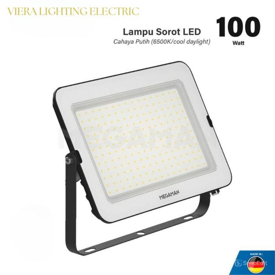 Lampu Proyek 100 Watt Tembak FloodLight Megaman ZDL3014 6500K Putih