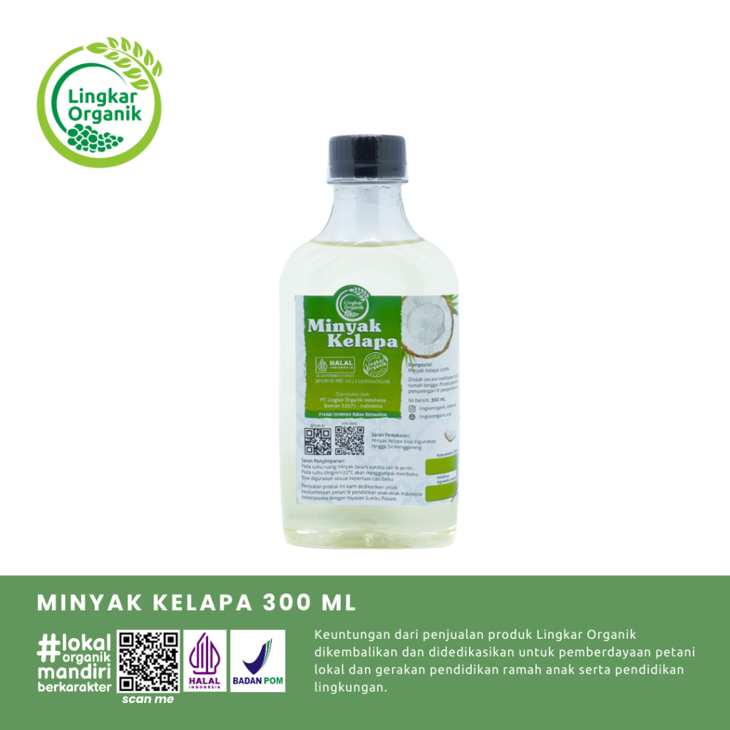 

Lingkar Organik Coconut Oil 300ml Minyak Goreng Kelapa