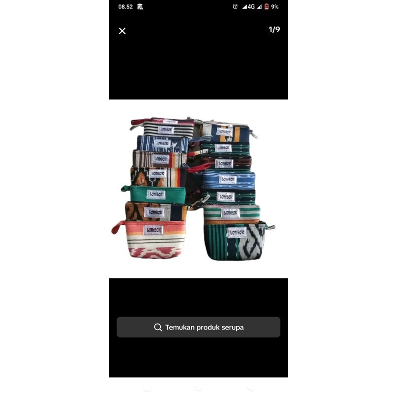 DOMPET TENUN ETNIK POUCH SIMPLE