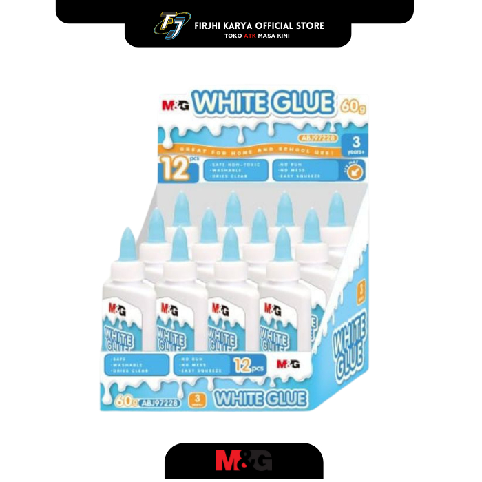

Lem Putih 60g Washable M&G, Serbaguna untuk Kerajinan & Tugas Sekolah