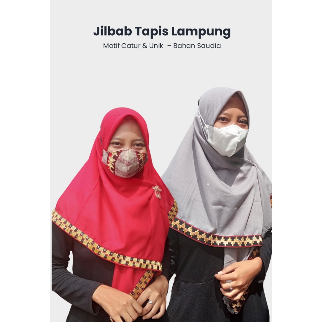 LAMPUNG ETHNIC OFFICIAL= JILBAB TAPIS LAMPUNG - JILBAB KHAS LAMPUNG - JILBAB WANITA - JILBAB WANITA 
