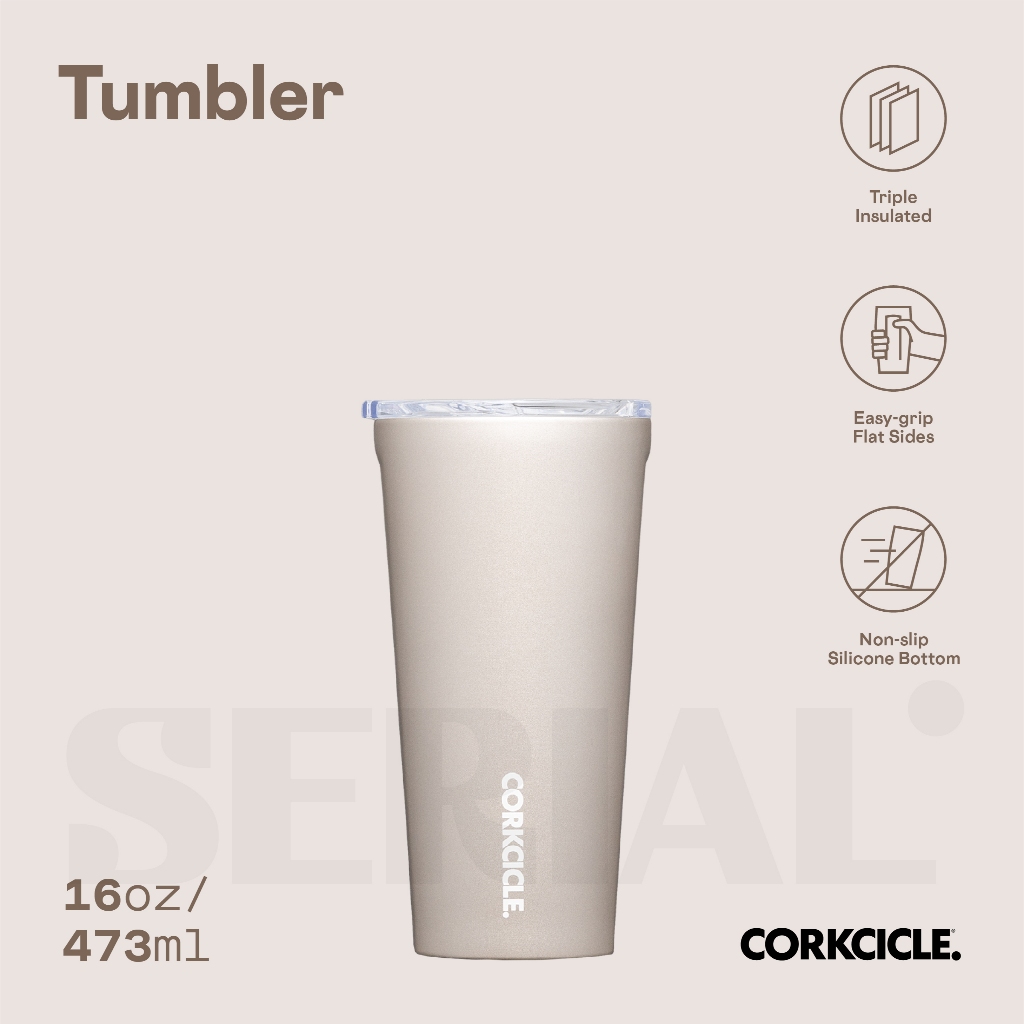 CORKCICLE Tumbler 16oz - Latte / Oat Milk