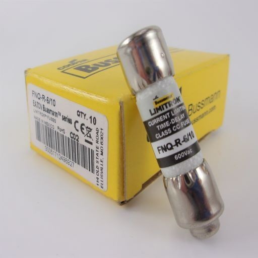 FUSE LIMITRON BUSSMANN FNQ-R-6/10 Time Delay FUSE FNQ-R 0,6A FNQ R6/10