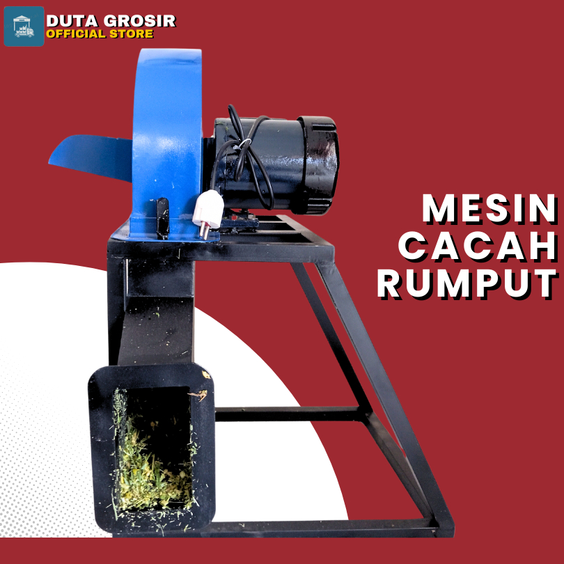 Pencacah rumput untuk pakan ternak mesin cacah hemat listrik serbaguna