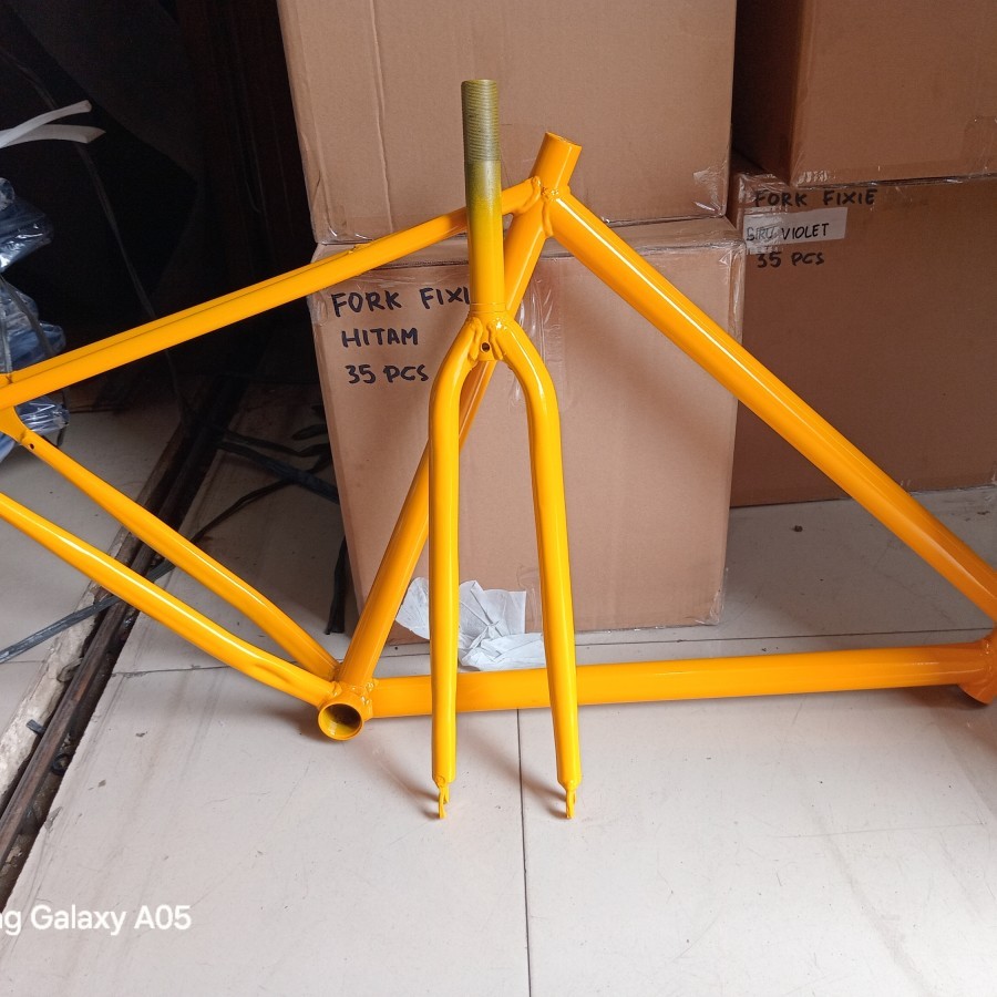 Frame Sepeda Fixie Besi Batangan Pixi Lurus