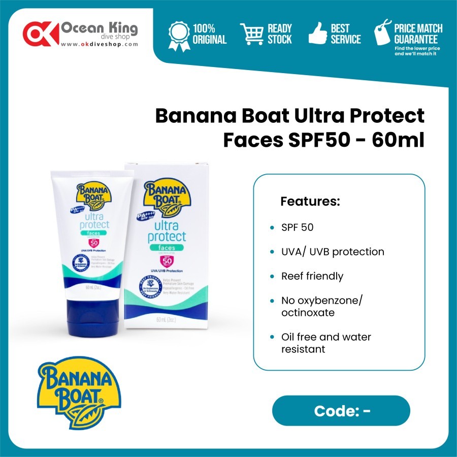 BANANA BOAT ULTRA PROTECT FACES SPF 50 60 ML