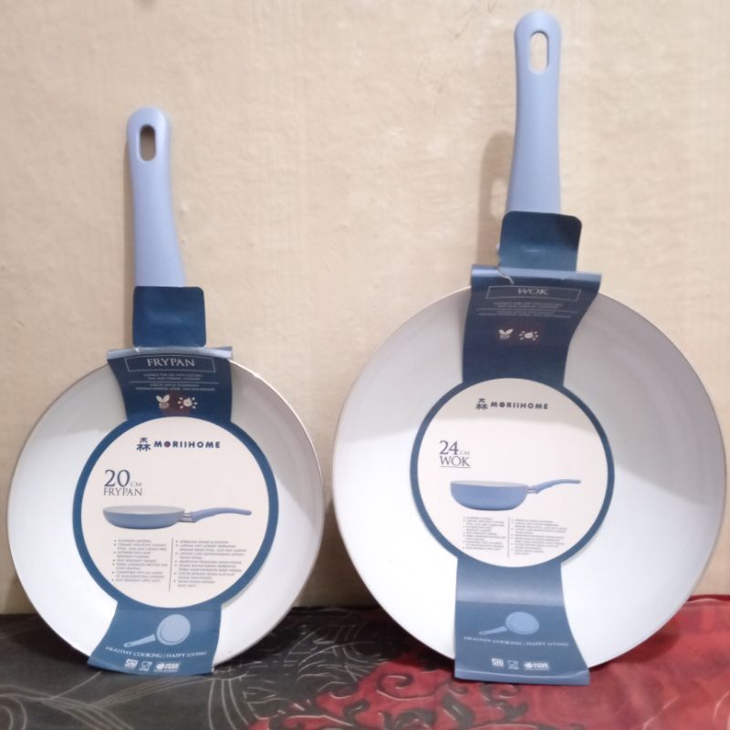 [PAKET] 1 WOKPAN 24 CM DAN 1 FRYPAN 20 CM MORIIHOME.