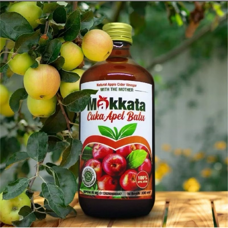 

CUKA APEL MAKKATA CUKA APEL BATU APPLE CIDER VINEGAR 330 ml