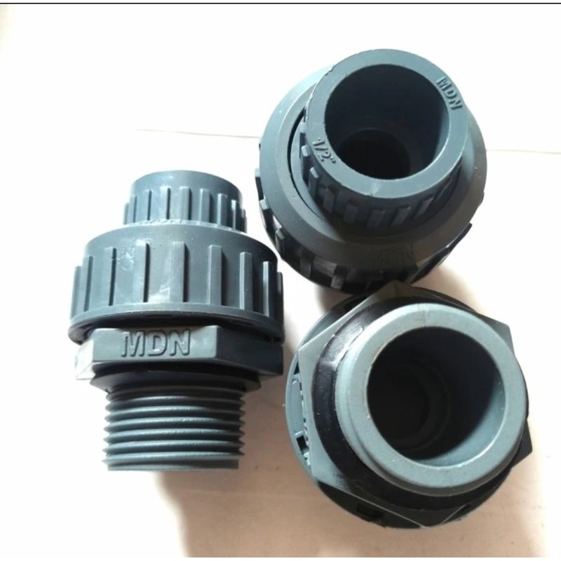 Watermur 1/2" Inch Drat Luar Watermur Union Socket Sanyo Pcv 1 × 1/2"