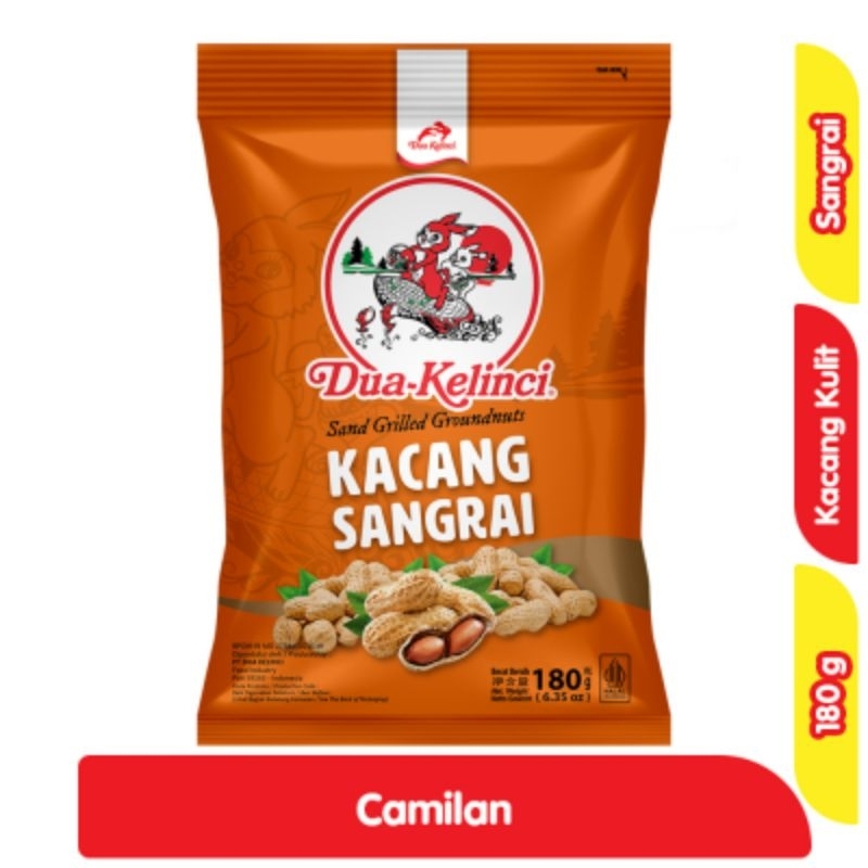 

Dua Kelinci Kacang Kulit Sangrai 180 g