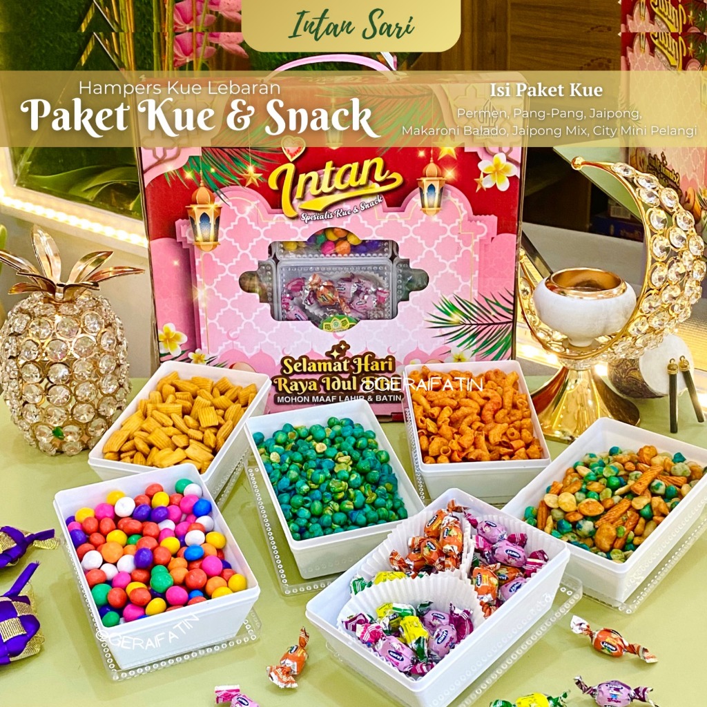 

INTAN SARI PAKET KUE DAN SNACK / HAMPRES LEBARAN 2025