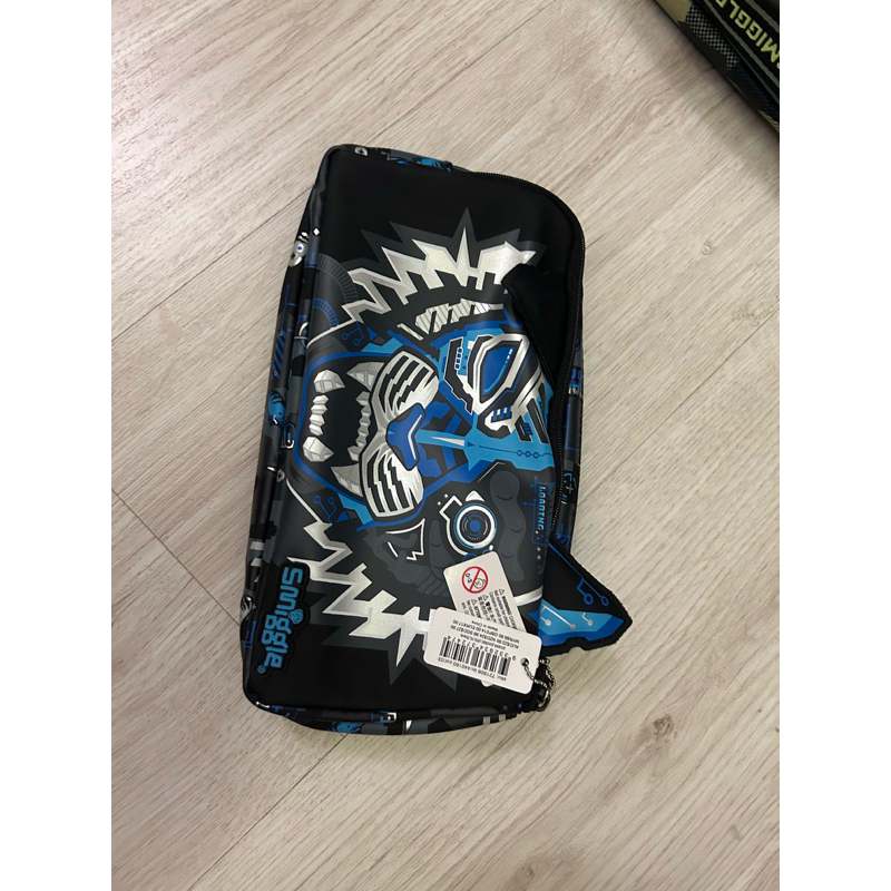 

Smiggle Hi There Character Pocket Pencil Case Black
