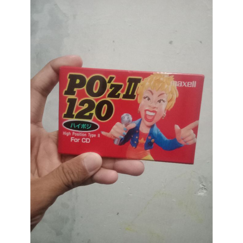 maxell poz II 120 kaset pita kosong
